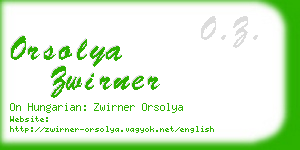 orsolya zwirner business card